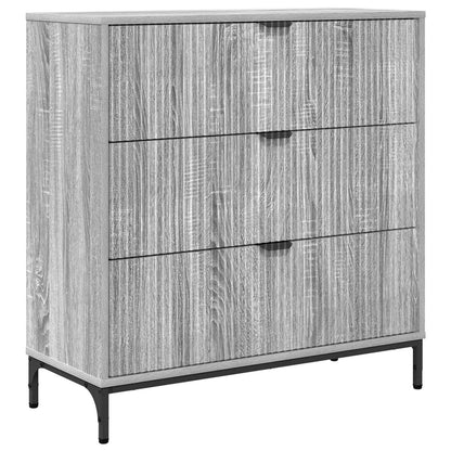 vidaXL Sideboard Grey Sonoma 79.5 x 33 x 82 cm Engineered Wood
