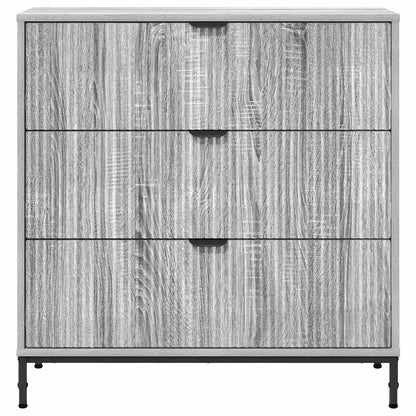 vidaXL Sideboard Grey Sonoma 79.5 x 33 x 82 cm Engineered Wood