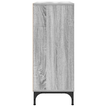 vidaXL Sideboard Grey Sonoma 79.5 x 33 x 82 cm Engineered Wood