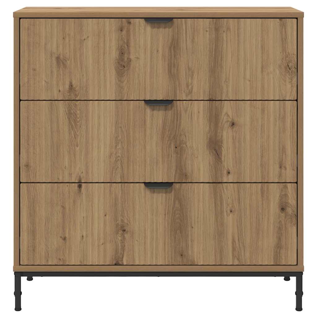 vidaXL Sideboard Artisan Oak 79.5 x 33 x 82 cm Engineered Wood