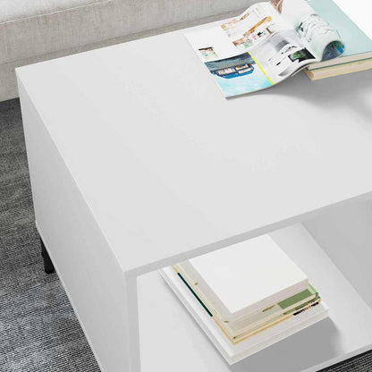 vidaXL Coffee Table with Drawer White 90 x 49 x 46 cm Engineered Wood