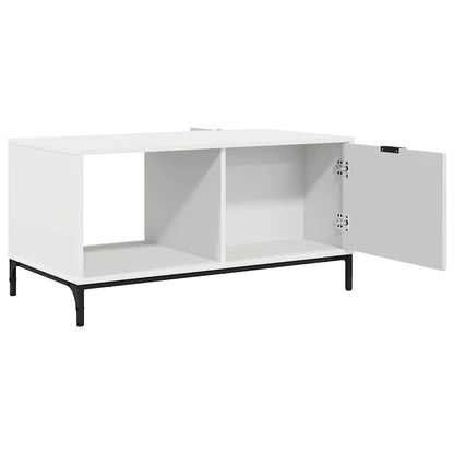 vidaXL Coffee Table with Drawer White 90 x 49 x 46 cm Engineered Wood