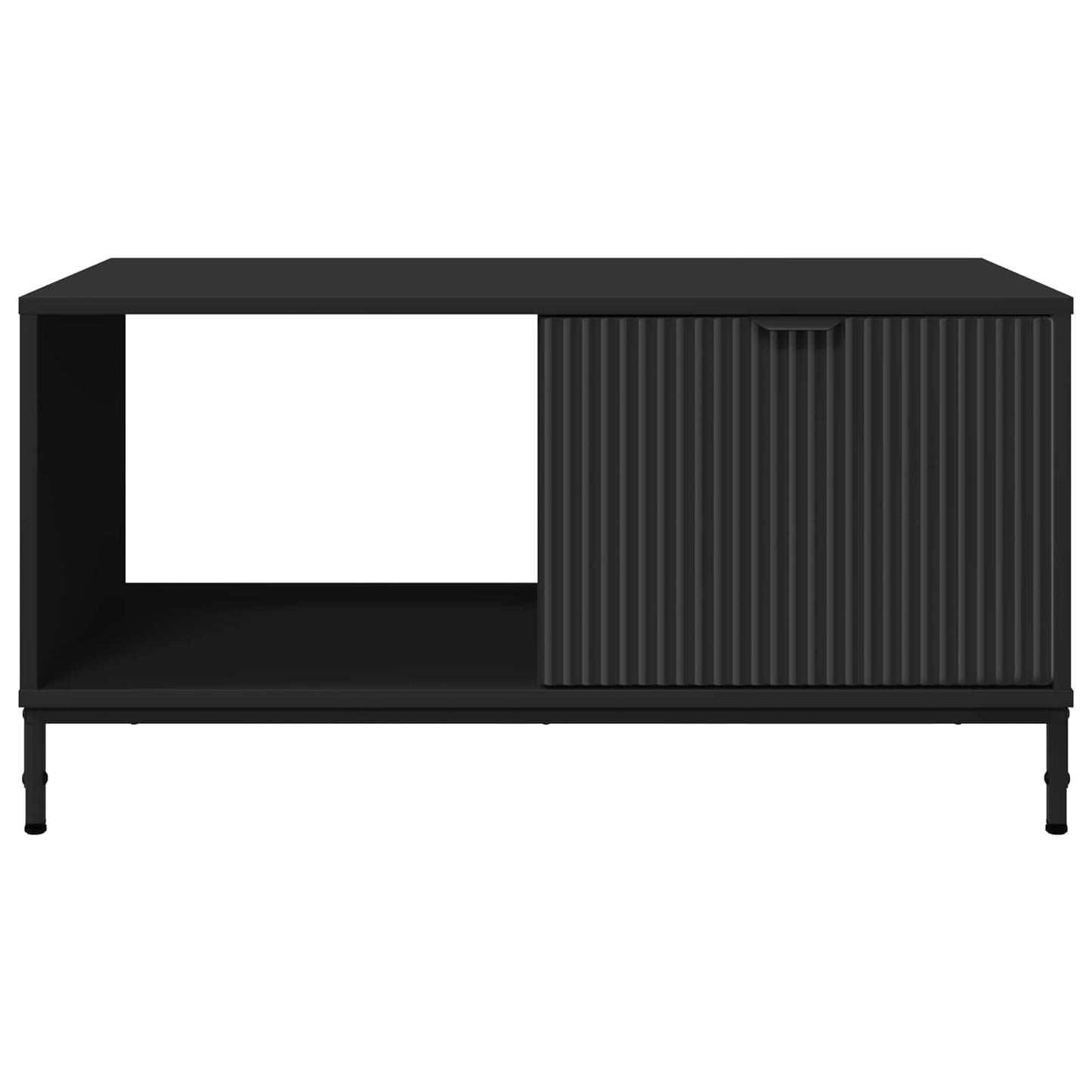 vidaXL Coffee Table Black Oak 90 x 49 x 46 cm Engineered Wood