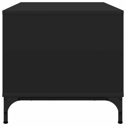 vidaXL Coffee Table Black Oak 90 x 49 x 46 cm Engineered Wood