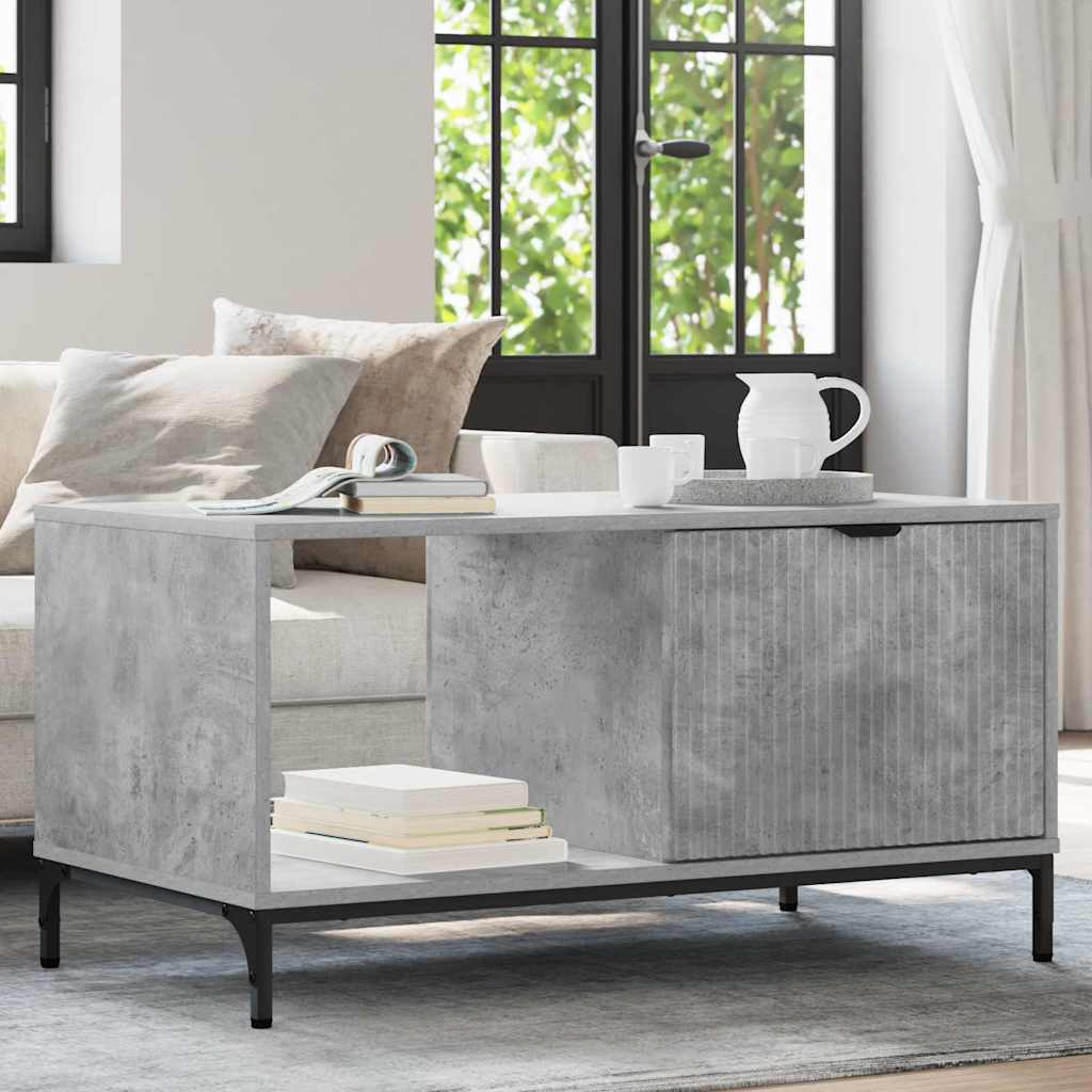 vidaXL Coffee Table Concrete Grey 90 x 49 x 46 cm Engineered Wood