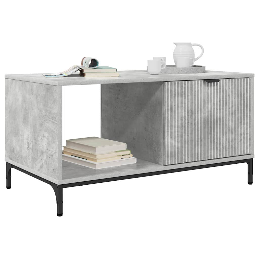 vidaXL Coffee Table Concrete Grey 90 x 49 x 46 cm Engineered Wood