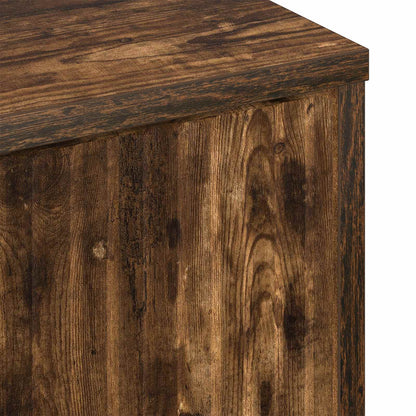 vidaXL Coffee Table Smoked Oak 90 x 49 x 46 cm Engineered Wood