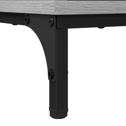 vidaXL Coffee Table Grey Sonoma 90 x 49 x 46 cm Engineered Wood