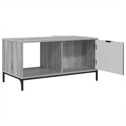 vidaXL Coffee Table Grey Sonoma 90 x 49 x 46 cm Engineered Wood