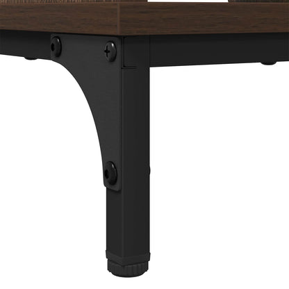 vidaXL Coffee Table Brown Oak 90 x 49 x 46 cm Engineered Wood