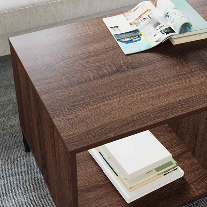 vidaXL Coffee Table Brown Oak 90 x 49 x 46 cm Engineered Wood