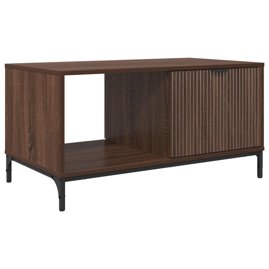 vidaXL Coffee Table Brown Oak 90 x 49 x 46 cm Engineered Wood
