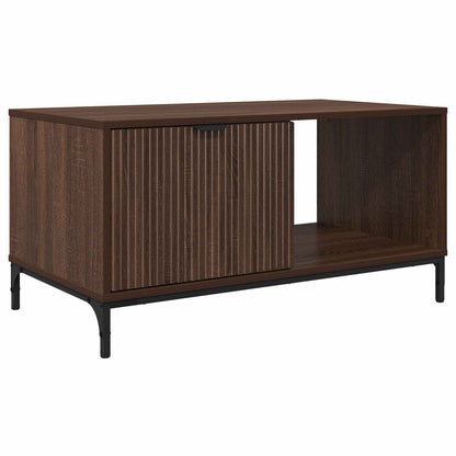 vidaXL Coffee Table Brown Oak 90 x 49 x 46 cm Engineered Wood