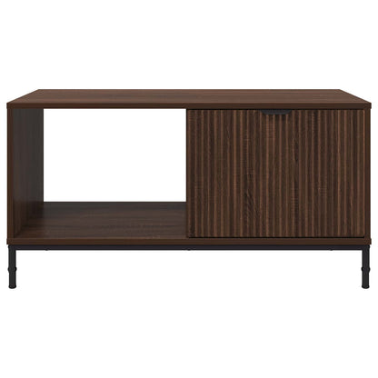 vidaXL Coffee Table Brown Oak 90 x 49 x 46 cm Engineered Wood