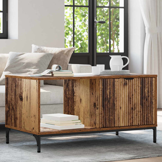 vidaXL Coffee Table Old Wood 90 x 49 x 46 cm Engineered Wood