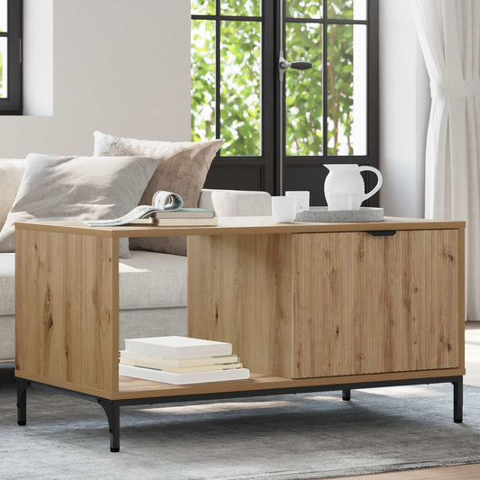 vidaXL Coffee Table Artisan Oak 90 x 49 x 46 cm Engineered Wood