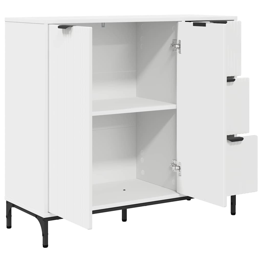 vidaXL Sideboard with Drawer White 89.5 x 33 x 82 cm Engineered Wood