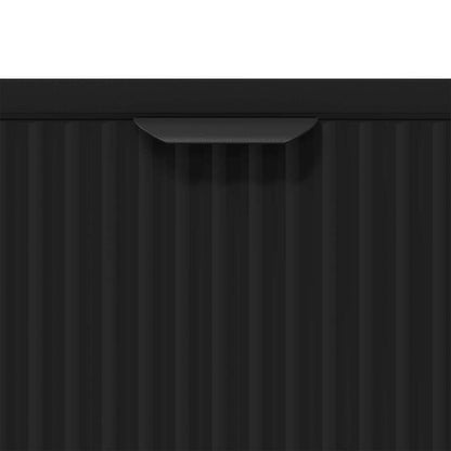 vidaXL Sideboard with Drawer Black 89.5 x 33 x 82 cm Engineered Wood