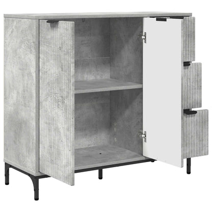 vidaXL Sideboard Concrete Grey 89.5 x 33 x 82 cm Engineered Wood