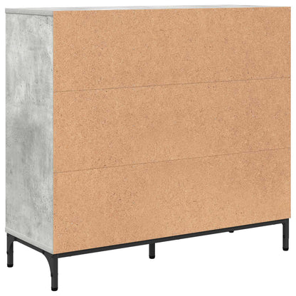vidaXL Sideboard Concrete Grey 89.5 x 33 x 82 cm Engineered Wood