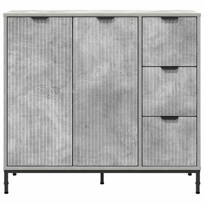 vidaXL Sideboard Concrete Grey 89.5 x 33 x 82 cm Engineered Wood