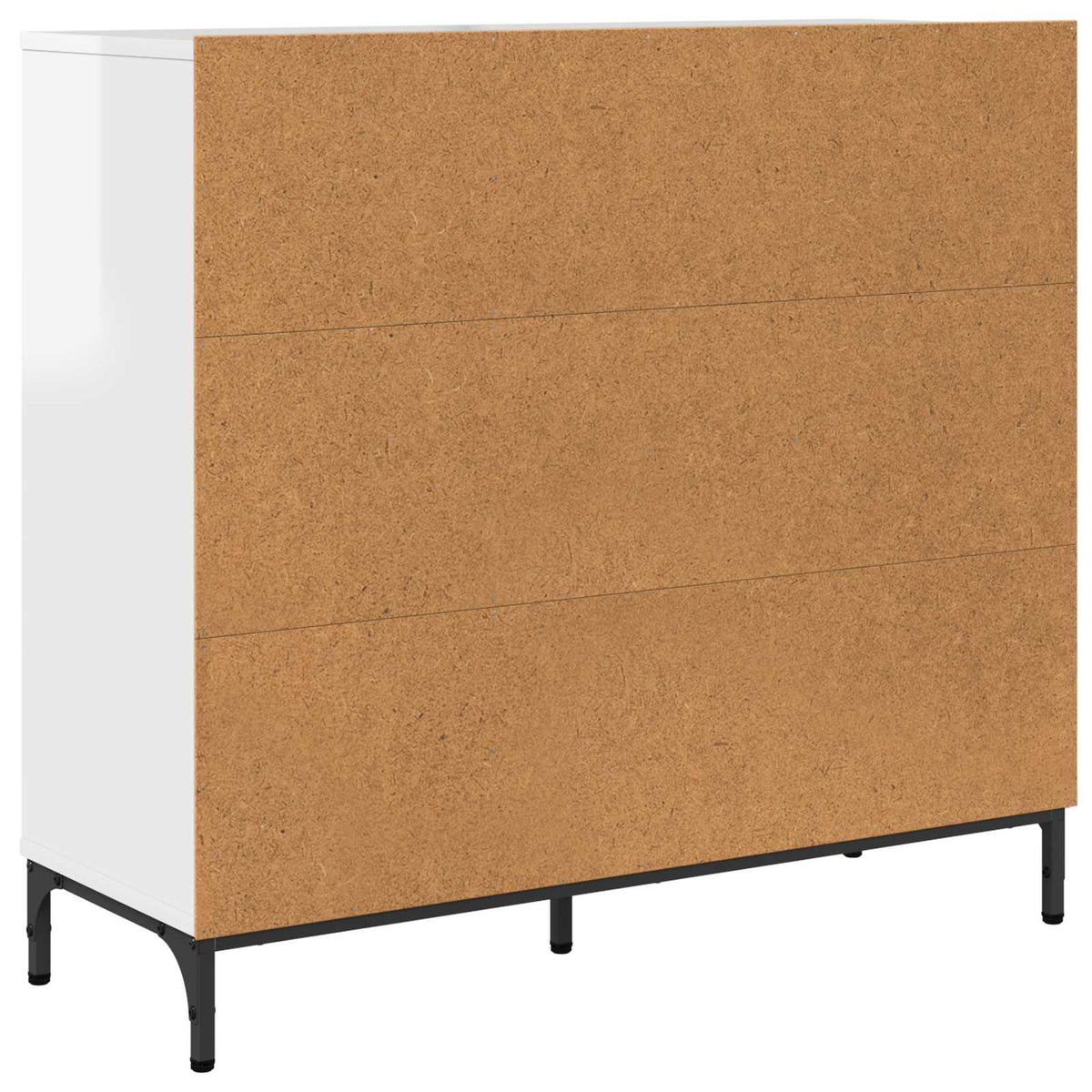vidaXL Sideboard High Gloss White 89.5 x 33 x 82 cm Engineered Wood