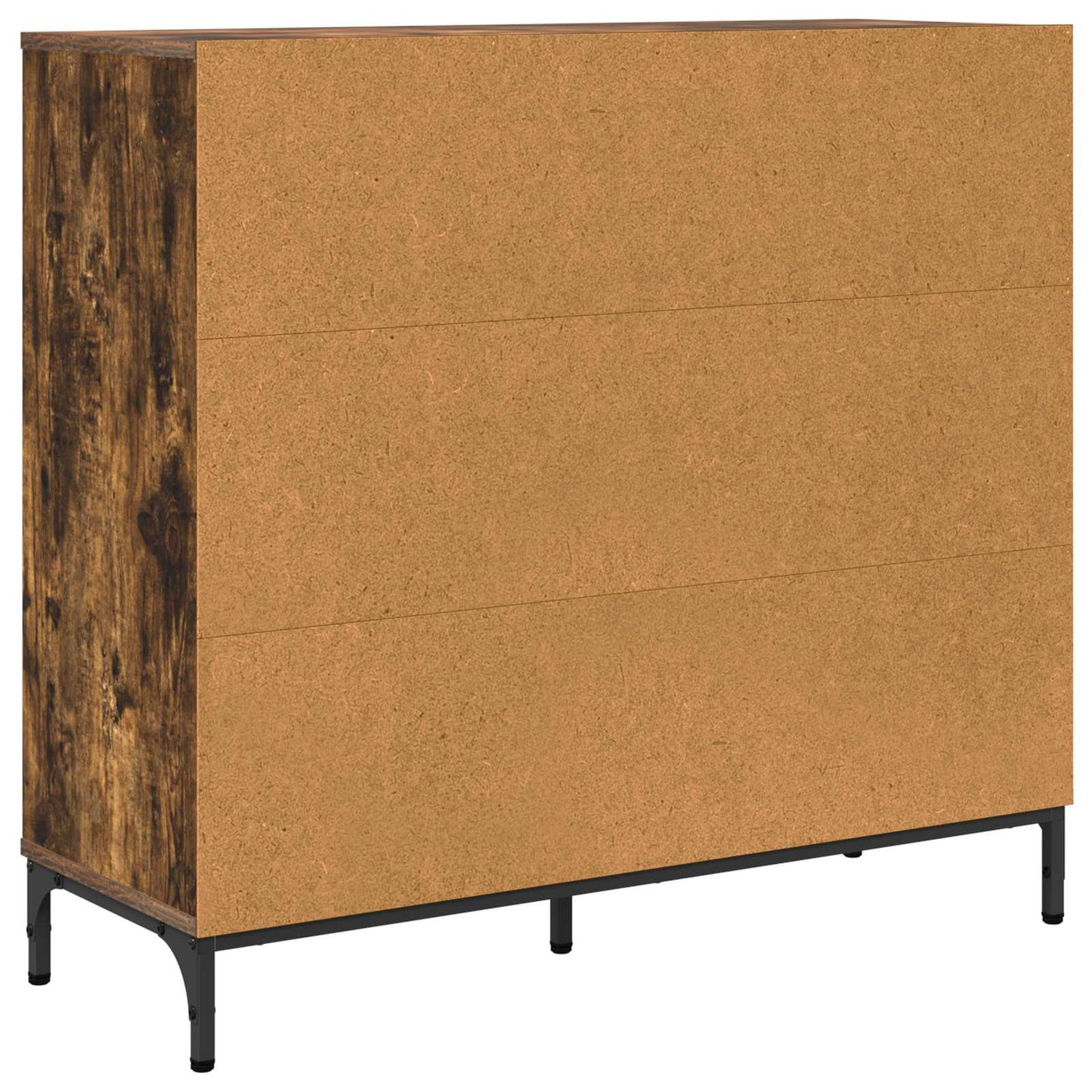 vidaXL Sideboard Smoked Oak 89.5 x 33 x 82 cm Engineered Wood