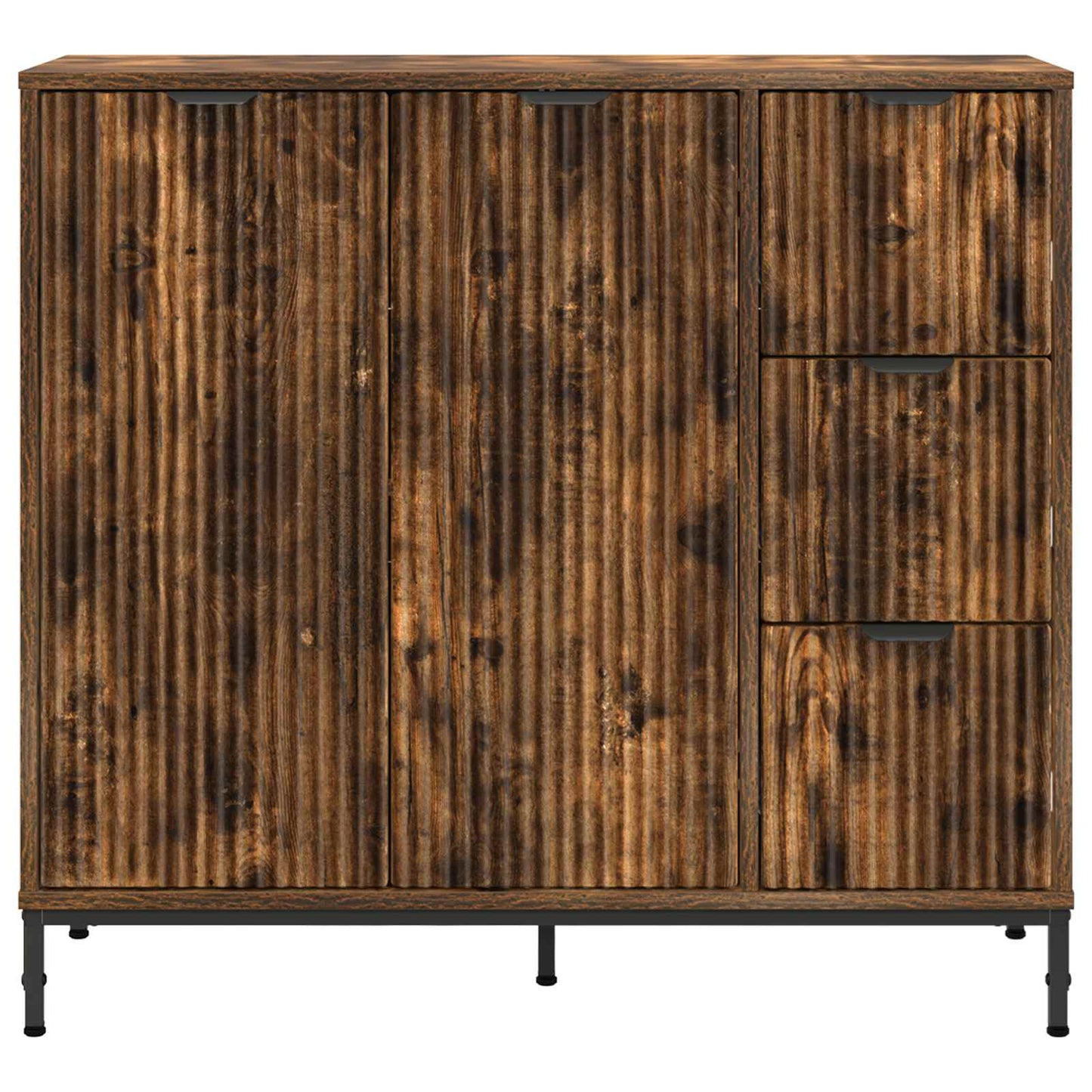 vidaXL Sideboard Smoked Oak 89.5 x 33 x 82 cm Engineered Wood