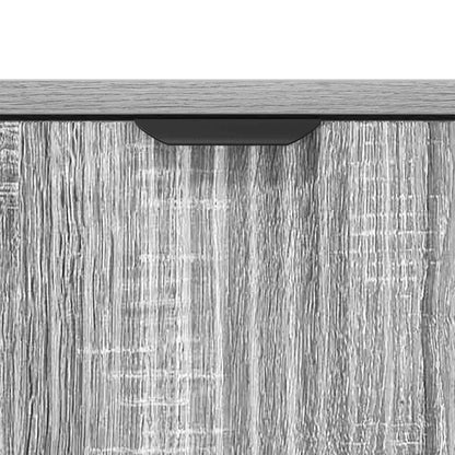 vidaXL Sideboard Grey Sonoma 89.5 x 33 x 82 cm Engineered Wood