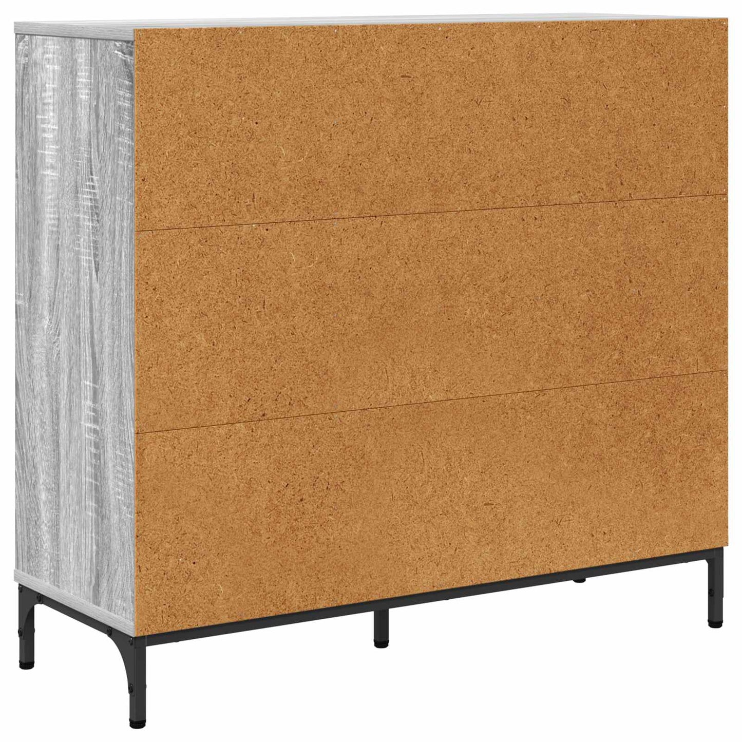vidaXL Sideboard Grey Sonoma 89.5 x 33 x 82 cm Engineered Wood