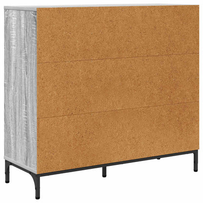 vidaXL Sideboard Grey Sonoma 89.5 x 33 x 82 cm Engineered Wood