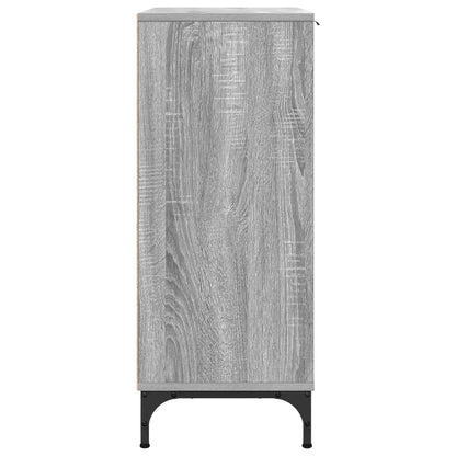 vidaXL Sideboard Grey Sonoma 89.5 x 33 x 82 cm Engineered Wood