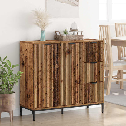 vidaXL Sideboard Old Wood 89.5 x 33 x 82 cm Engineered Wood
