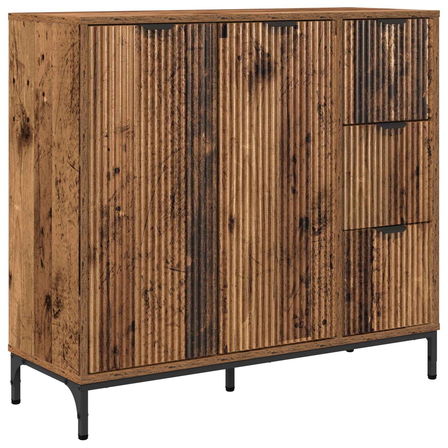 vidaXL Sideboard Old Wood 89.5 x 33 x 82 cm Engineered Wood