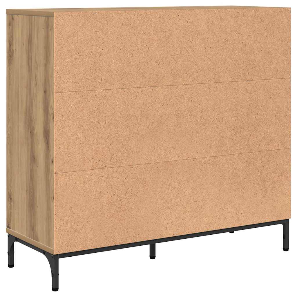 vidaXL Sideboard Artisan Oak 89.5 x 33 x 82 cm Engineered Wood