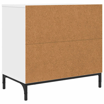 vidaXL Bedside Table White 63.5 x 36 x 61 cm Engineered wood