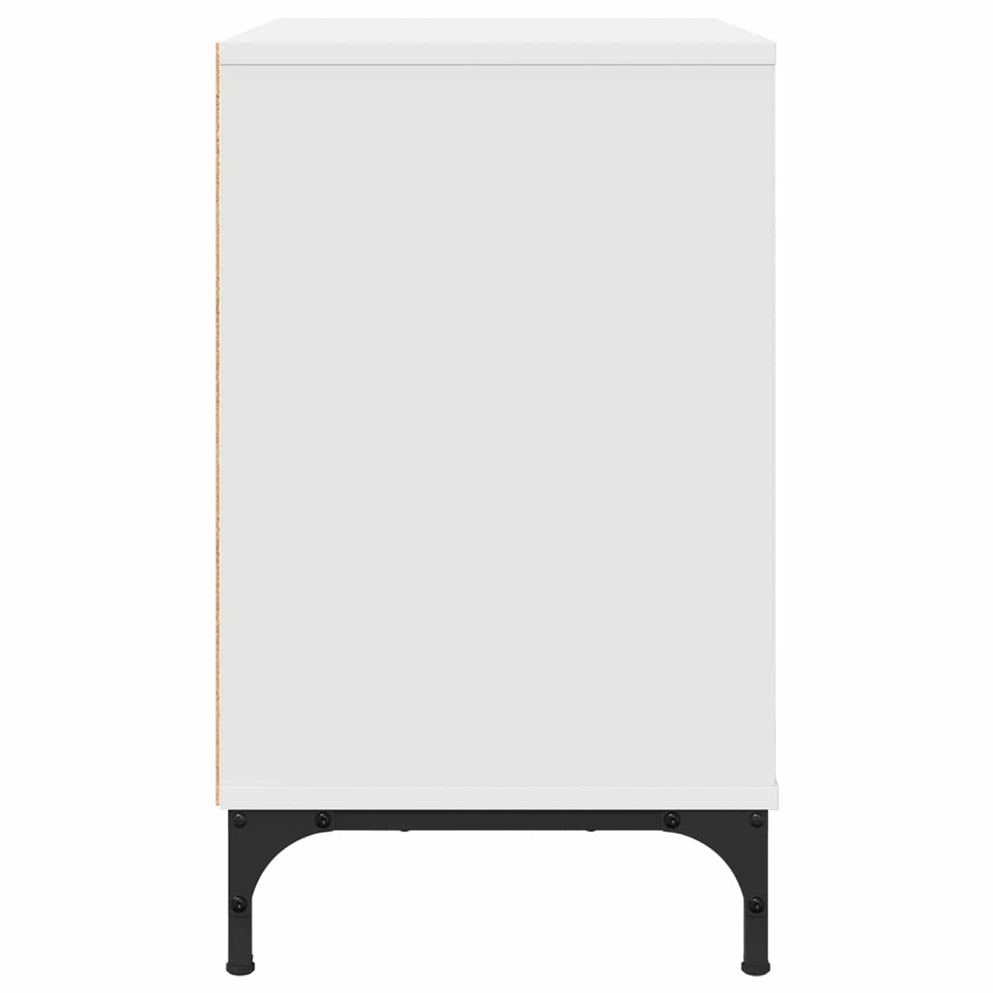vidaXL Bedside Table White 63.5 x 36 x 61 cm Engineered wood