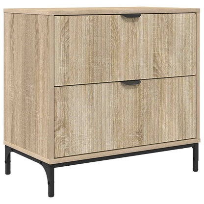 vidaXL Bedside Table Sonoma oak 63.5 x 36 x 61 cm Engineered wood