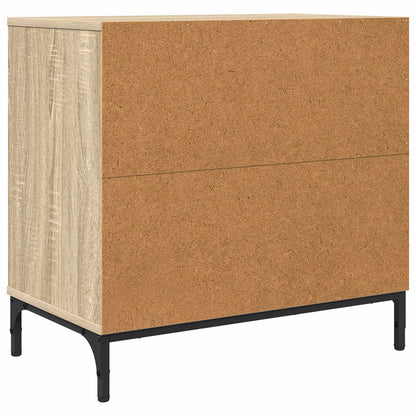vidaXL Bedside Table Sonoma oak 63.5 x 36 x 61 cm Engineered wood