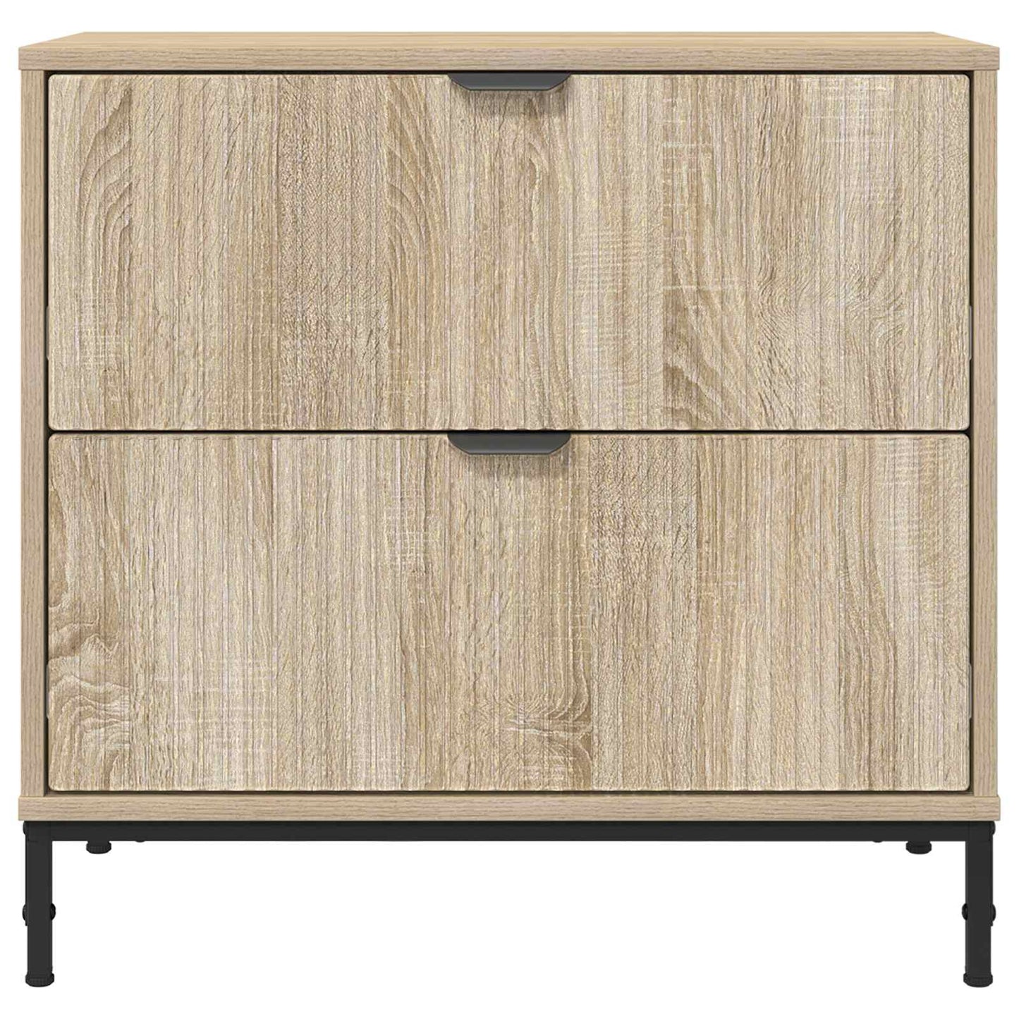 vidaXL Bedside Table Sonoma oak 63.5 x 36 x 61 cm Engineered wood