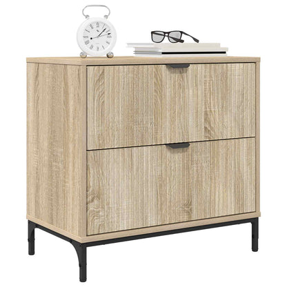 vidaXL Bedside Table Sonoma oak 63.5 x 36 x 61 cm Engineered wood