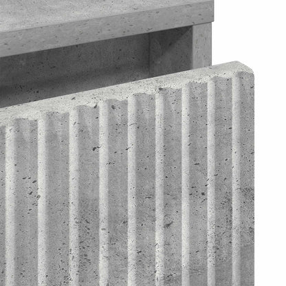 vidaXL Bedside Table Concrete grey 63.5 x 36 x 61 cm Engineered wood