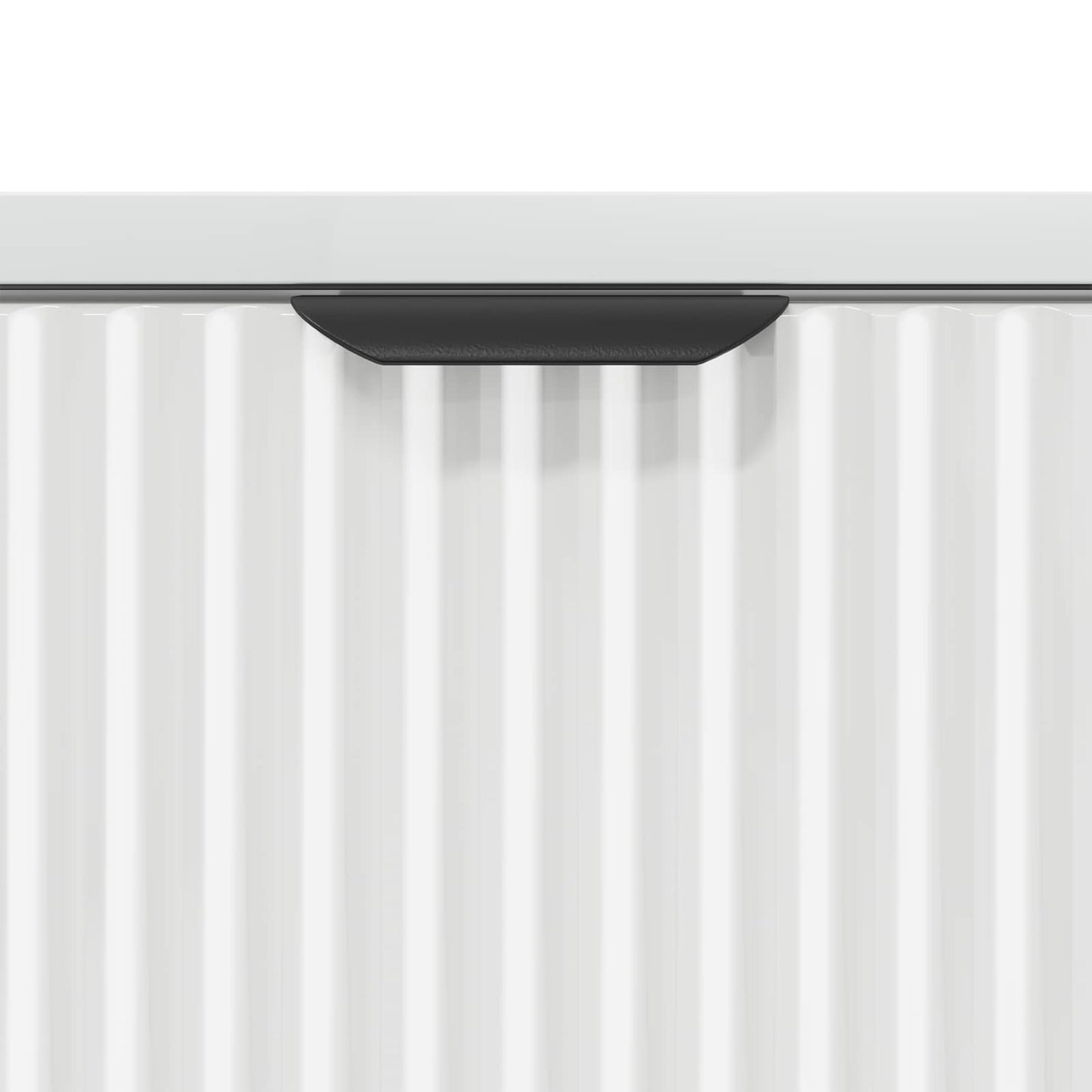 vidaXL Bedside Table with Drawer High gloss white 63.5 x 36 x 61 cm