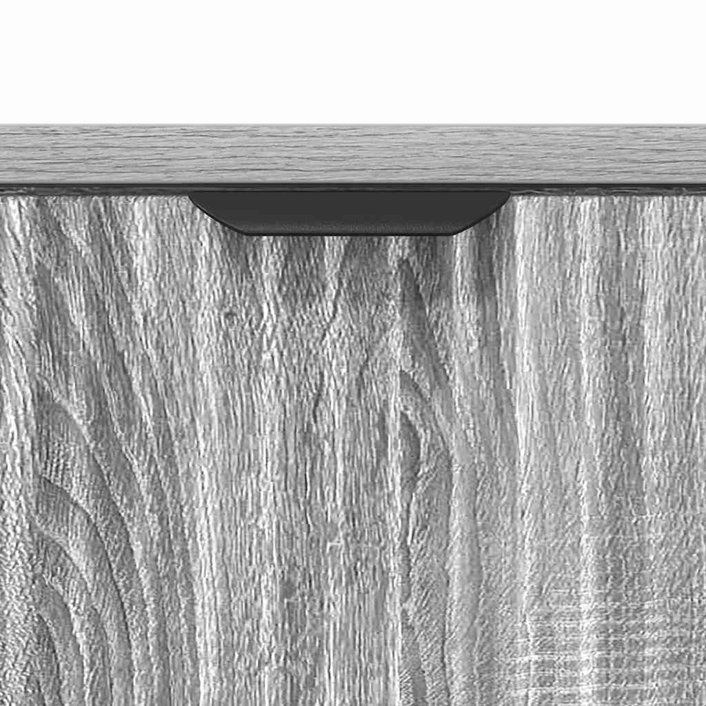 vidaXL Bedside Table Grey sonoma 63.5 x 36 x 61 cm Engineered wood