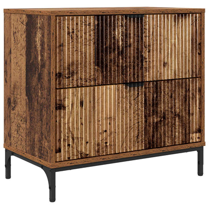 vidaXL Bedside Table Old wood 63.5 x 36 x 61 cm Engineered wood