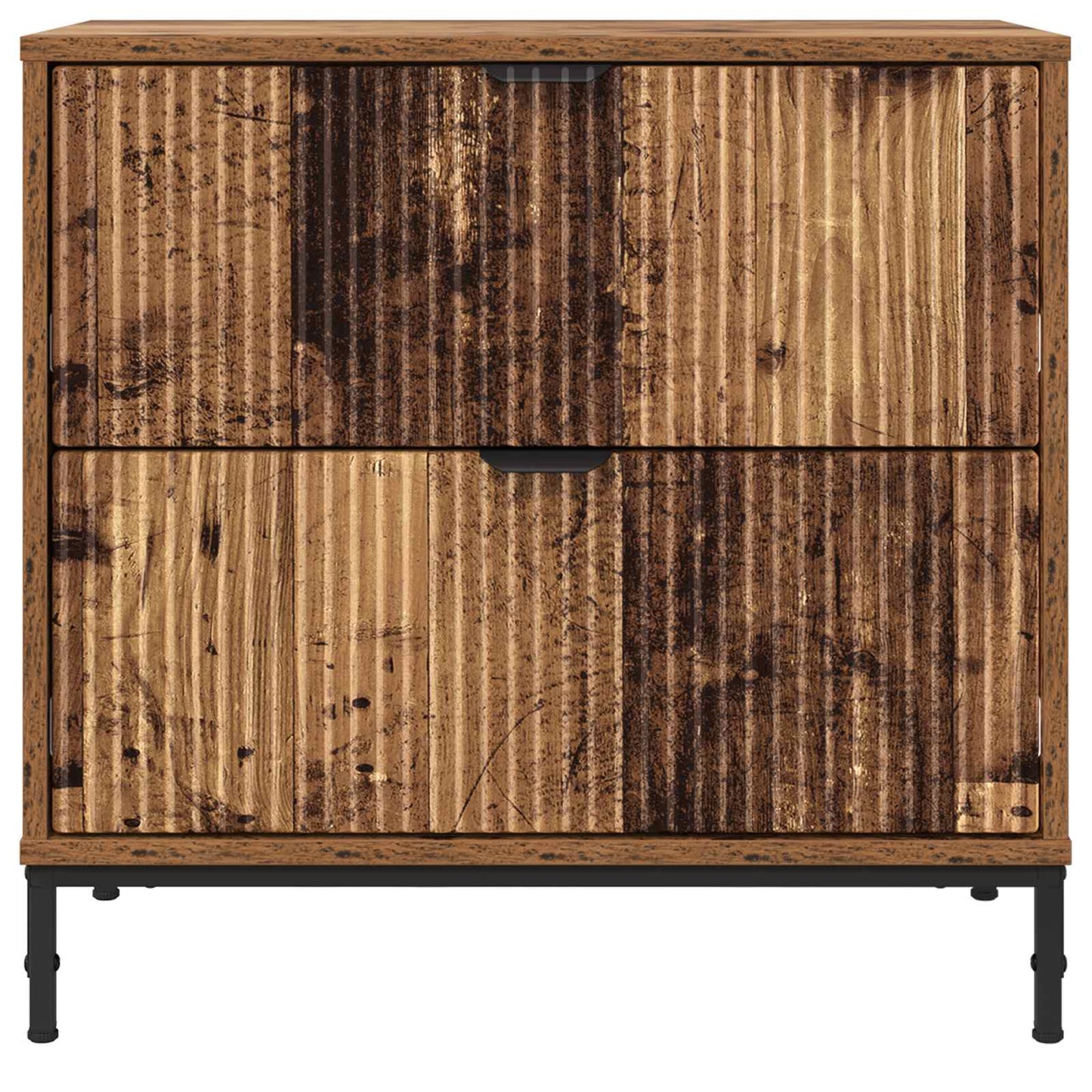 vidaXL Bedside Table Old wood 63.5 x 36 x 61 cm Engineered wood