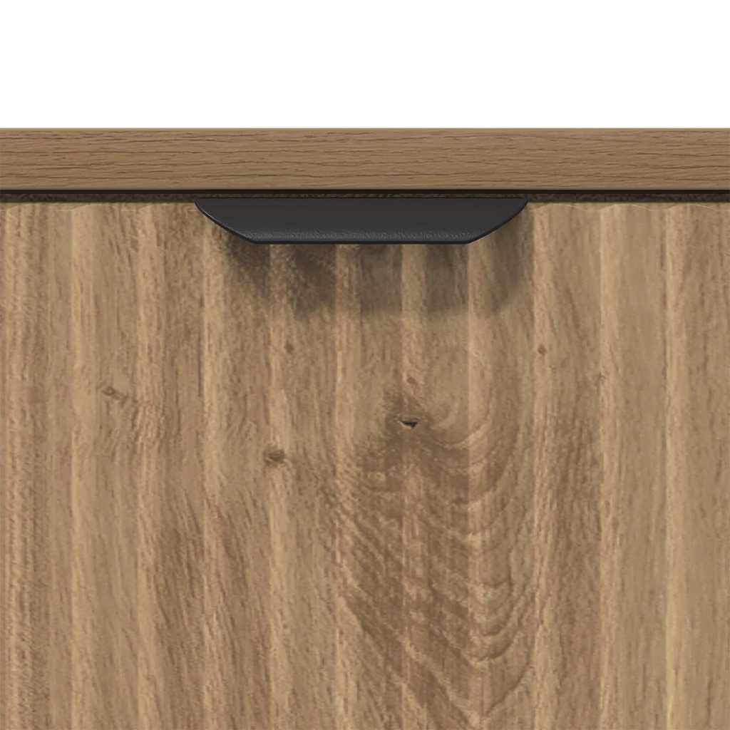 vidaXL Bedside Table Artisan oak 63.5 x 36 x 61 cm Engineered wood