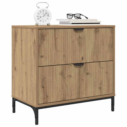 vidaXL Bedside Table Artisan oak 63.5 x 36 x 61 cm Engineered wood