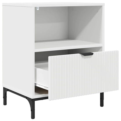 vidaXL Bedside Cabinet White 49 x 36 x 61 cm Engineered wood