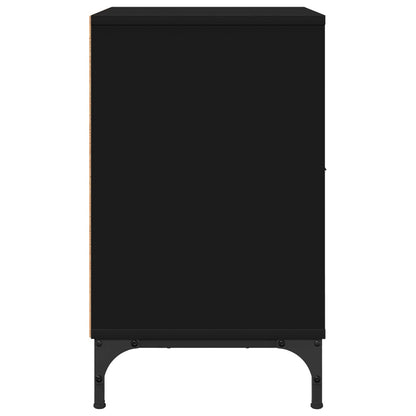 vidaXL Bedside Cabinet Black 49 x 36 x 61 cm Engineered wood